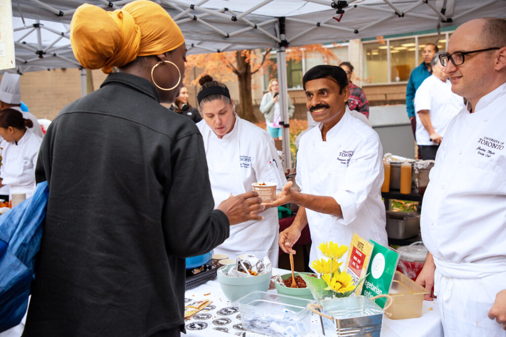 Mac and Cheese samples at U of T