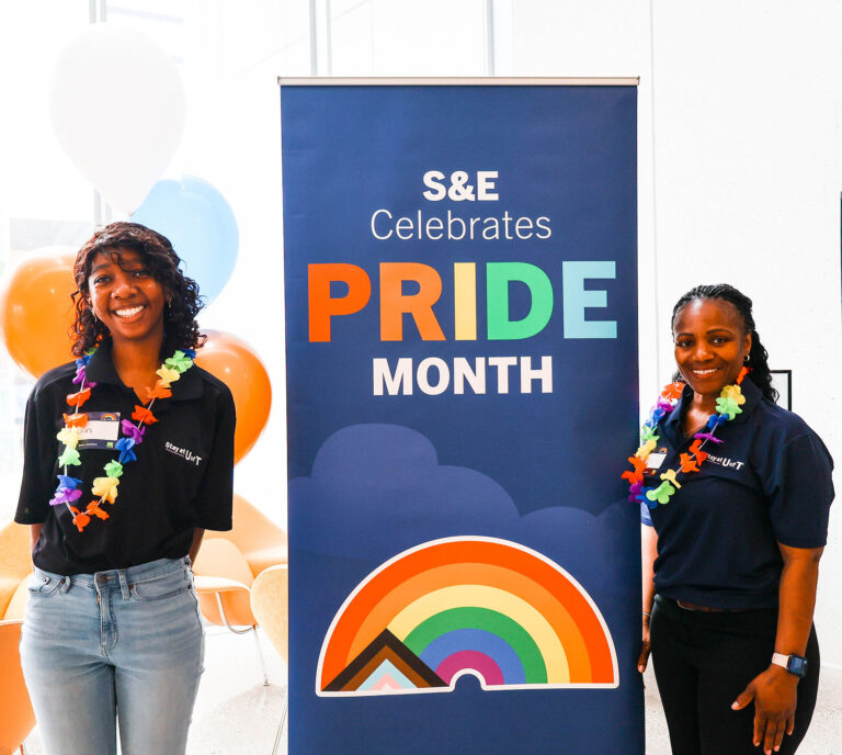 Banner and staff - Pride event 2025
