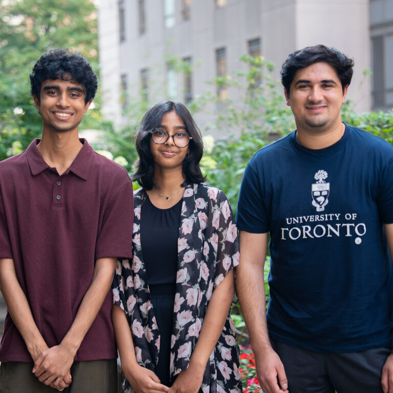 from left to right: Ibtisaam Wasi, Wajiha Ilham, Hamza Husain